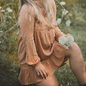 PacSun Rust Babydoll Dress